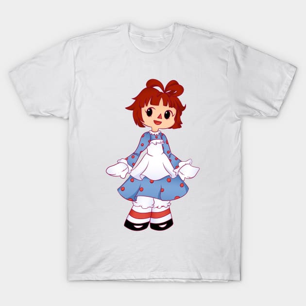 Chibi Raggedy Ann T-Shirt by JinkTheTactician